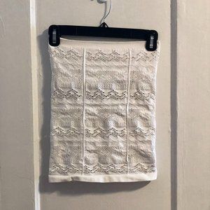 RARE Daisy Pattern Free People Tube Top in White